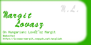 margit lovasz business card